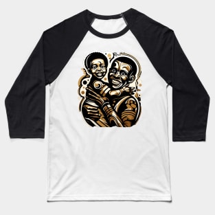 Afrocentric Father And Son Baseball T-Shirt